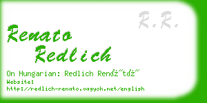 renato redlich business card